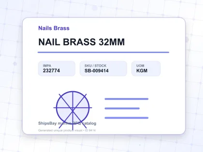 NAIL BRASS 32MM - Nails Brass - IMPA 232774 - UOM KGM