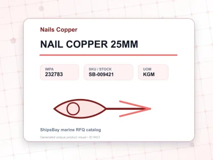 NAIL COPPER 25MM - Nails Copper - IMPA 232783 - UOM KGM