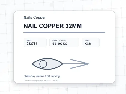 NAIL COPPER 32MM - Nails Copper - IMPA 232784 - UOM KGM