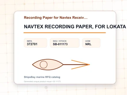 NAVTEX RECORDING PAPER, FOR LOKATA TP 112L - Recording Paper for Navtex Receiver - IMPA 372701 - UOM NRL