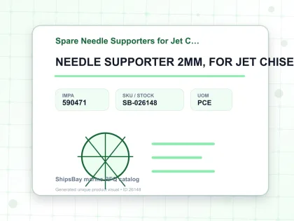 NEEDLE SUPPORTER 2MM, FOR JET CHISEL JC-16 - Spare Needle Supporters for Jet Chisel - IMPA 590471 - UOM PCE