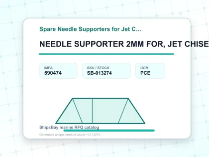 NEEDLE SUPPORTER 2MM FOR, JET CHISEL JEX-66(28&2800A) - Spare Needle Supporters for Jet Chisel - IMPA 590474 - UOM PCE