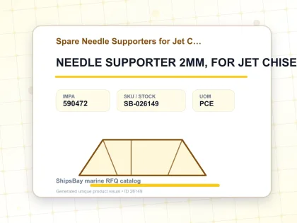 NEEDLE SUPPORTER 2MM, FOR JET CHISEL JT-20 - Spare Needle Supporters for Jet Chisel - IMPA 590472 - UOM PCE