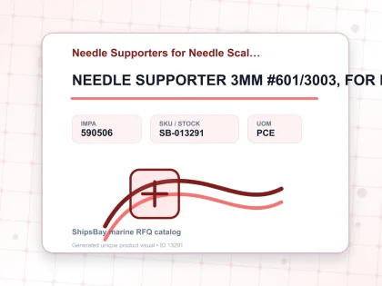NEEDLE SUPPORTER 3MM #601/3003, FOR NEEDLE SCALER 3BPG - Needle Supporters for Needle Scaler - IMPA 590506 - UOM PCE