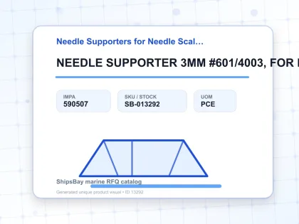 NEEDLE SUPPORTER 3MM #601/4003, FOR NEEDLE SCALER 4B - Needle Supporters for Needle Scaler - IMPA 590507 - UOM PCE