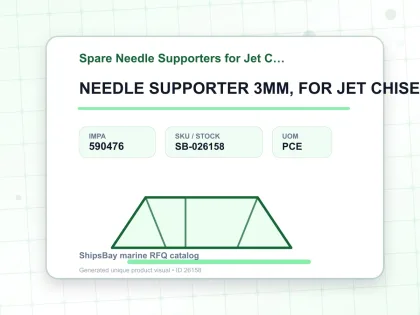NEEDLE SUPPORTER 3MM, FOR JET CHISEL JEX-24 - Spare Needle Supporters for Jet Chisel - IMPA 590476 - UOM PCE