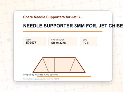NEEDLE SUPPORTER 3MM FOR, JET CHISEL JEX-66(28&2800A) - Spare Needle Supporters for Jet Chisel - IMPA 590477 - UOM PCE