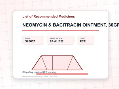 NEOMYCIN & BACITRACIN OINTMENT, 30GRM TUBE - List of Recommended Medicines - IMPA 390657 - UOM PCE