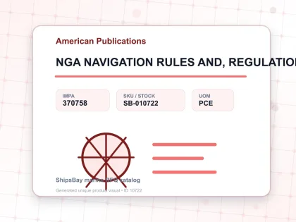 NGA NAVIGATION RULES AND, REGULATIONS HANDBOOK - American Publications - IMPA 370758 - UOM PCE