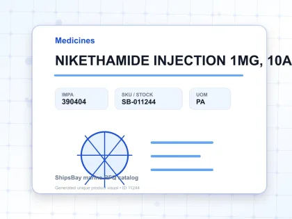 NIKETHAMIDE INJECTION 1MG, 10AMP - Medicines - IMPA 390404 - UOM PA