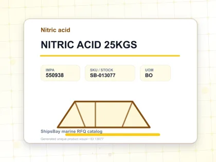 NITRIC ACID 25KGS - Nitric acid - IMPA 550938 - UOM BO