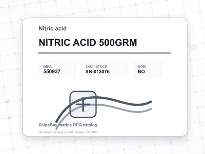 NITRIC ACID 500GRM - Nitric acid - IMPA 550937 - UOM BO