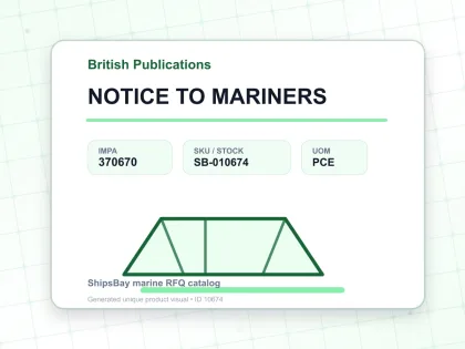 NOTICE TO MARINERS - British Publications - IMPA 370670 - UOM PCE