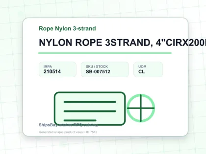 NYLON ROPE 3STRAND, 4"CIRX200MTR - Rope Nylon 3-strand - IMPA 210514 - UOM CL