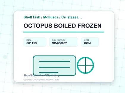 OCTOPUS BOILED FROZEN - Shell Fish / Molluscs / Crustaseans - IMPA 001159 - UOM KGM