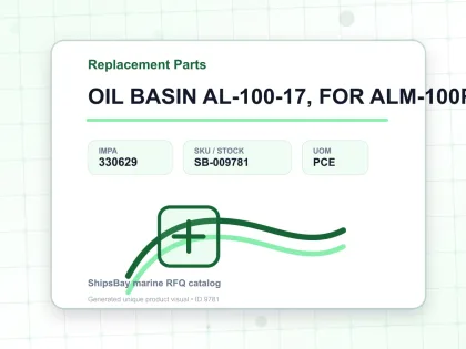 OIL BASIN AL-100-17, FOR ALM-100P - Replacement Parts - IMPA 330629 - UOM PCE