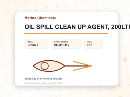 OIL SPILL CLEAN UP AGENT, 200LTR - Marine Chemicals - IMPA 551077 - UOM DR