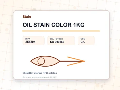 OIL STAIN COLOR 1KG - Stain - IMPA 251294 - UOM CA