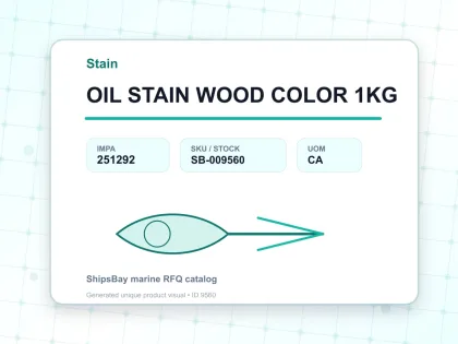 OIL STAIN WOOD COLOR 1KG - Stain - IMPA 251292 - UOM CA