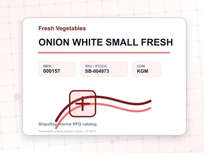 ONION WHITE SMALL FRESH - Fresh Vegetables - IMPA 000157 - UOM KGM