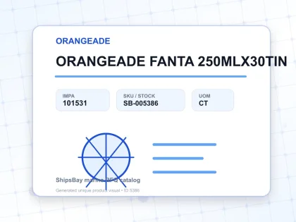 ORANGEADE FANTA 250MLX30TIN - ORANGEADE - IMPA 101531 - UOM CT