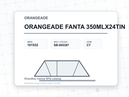 ORANGEADE FANTA 350MLX24TIN - ORANGEADE - IMPA 101532 - UOM CT