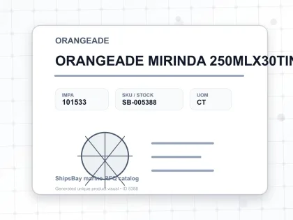 ORANGEADE MIRINDA 250MLX30TIN - ORANGEADE - IMPA 101533 - UOM CT