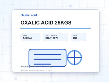 OXALIC ACID 25KGS - Oxalic acid - IMPA 550942 - UOM BG