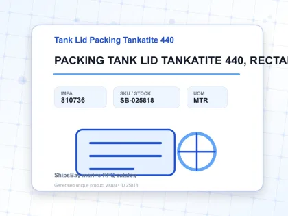 PACKING TANK LID TANKATITE 440, RECTANGULAR 30X20MM - Tank Lid Packing Tankatite 440 - IMPA 810736 - UOM MTR