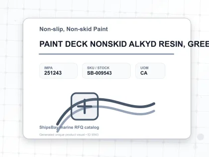 PAINT DECK NONSKID ALKYD RESIN, GREEN 28KG - Non-slip, Non-skid Paint - IMPA 251243 - UOM CA