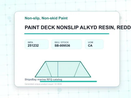 PAINT DECK NONSLIP ALKYD RESIN, REDDISH BROWN 20KG - Non-slip, Non-skid Paint - IMPA 251232 - UOM CA