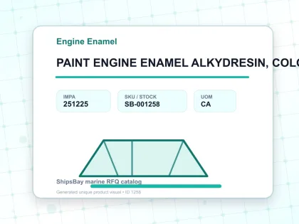 PAINT ENGINE ENAMEL ALKYDRESIN, COLOR 20KG - Engine Enamel - IMPA 251225 - UOM CA
