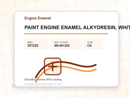 PAINT ENGINE ENAMEL ALKYDRESIN, WHITE 20KG - Engine Enamel - IMPA 251222 - UOM CA