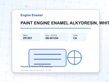PAINT ENGINE ENAMEL ALKYDRESIN, WHITE 23.2KG - Engine Enamel - IMPA 251221 - UOM CA