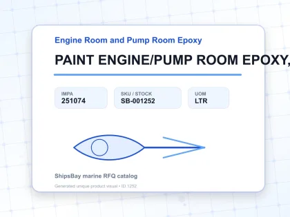 PAINT ENGINE/PUMP ROOM EPOXY, FINISH - Engine Room and Pump Room Epoxy - IMPA 251074 - UOM LTR