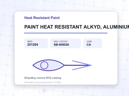 PAINT HEAT RESISTANT ALKYD, ALUMINIUM METALLIC SILVER 4KG - Heat Resistant Paint - IMPA 251204 - UOM CA