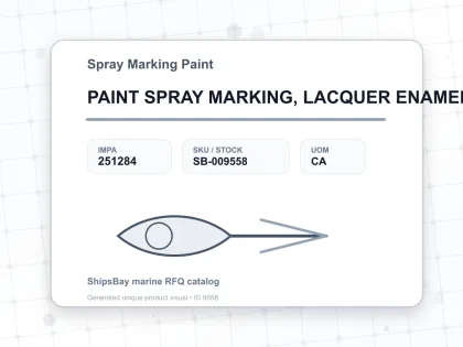 PAINT SPRAY MARKING, LACQUER ENAMEL COLOR 300CC - Spray Marking Paint - IMPA 251284 - UOM CA