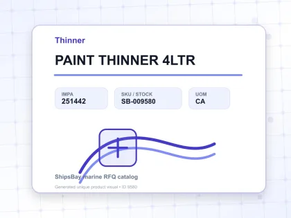 PAINT THINNER 4LTR - Thinner - IMPA 251442 - UOM CA