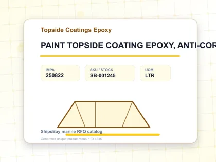 PAINT TOPSIDE COATING EPOXY, ANTI-CORROSIVE - Topside Coatings Epoxy - IMPA 250822 - UOM LTR