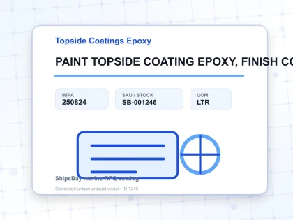 PAINT TOPSIDE COATING EPOXY, FINISH COATING - Topside Coatings Epoxy - IMPA 250824 - UOM LTR