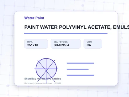 PAINT WATER POLYVINYL ACETATE, EMULSION TINT 4KG - Water Paint - IMPA 251218 - UOM CA