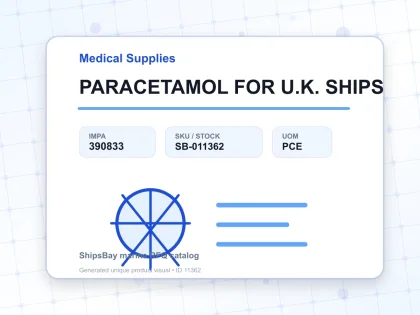 PARACETAMOL FOR U.K. SHIPS - Medical Supplies - IMPA 390833 - UOM PCE