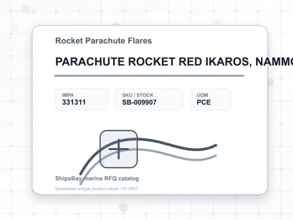 PARACHUTE ROCKET RED IKAROS, NAMMO LIAB - Rocket Parachute Flares - IMPA 331311 - UOM PCE