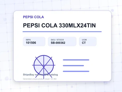 PEPSI COLA 330MLX24TIN - PEPSI COLA - IMPA 101506 - UOM CT