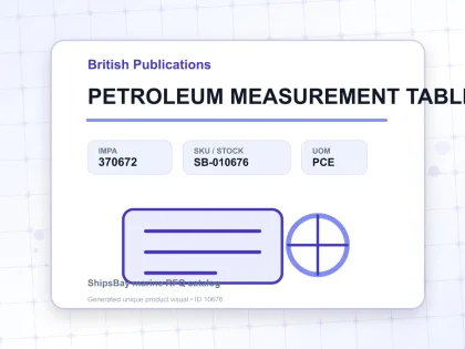PETROLEUM MEASUREMENT TABLE - British Publications - IMPA 370672 - UOM PCE