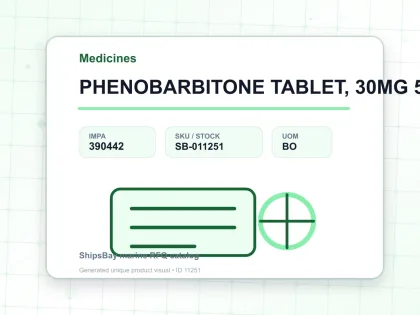 PHENOBARBITONE TABLET, 30MG 50TAB - Medicines - IMPA 390442 - UOM BO