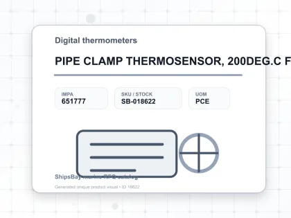 PIPE CLAMP THERMOSENSOR, 200DEG.C FOR TMDT2 - Digital thermometers - IMPA 651777 - UOM PCE