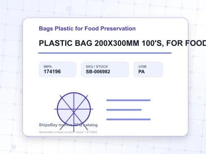 PLASTIC BAG 200X300MM 100'S, FOR FOOD RESERVATION - Bags Plastic for Food Preservation - IMPA 174196 - UOM PA