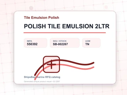 POLISH TILE EMULSION 2LTR - Tile Emulsion Polish - IMPA 550392 - UOM TN