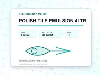 POLISH TILE EMULSION 4LTR - Tile Emulsion Polish - IMPA 550393 - UOM TN